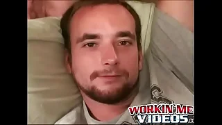 Gay dilettante jerks off in his bedroom plus comes on his belly